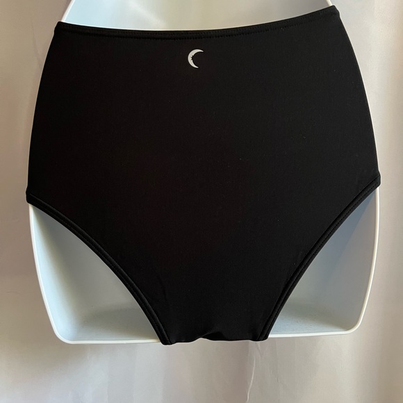 ZYIA Active NEW Black Classic Hi-Waisted Swimsuit Bottoms Size XS - Picture 2 of 6